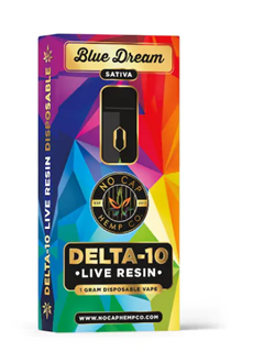 NoCap - Delta 10 + Live Resin 1g Disposable Blue Dream